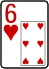 six hearts